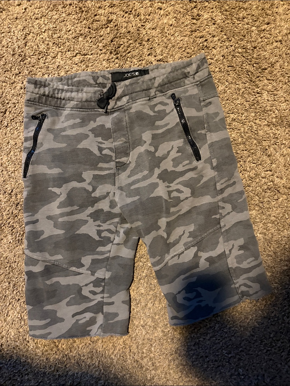 Joe's shorts Gray Camouflage Athletic Drawstring Shorts